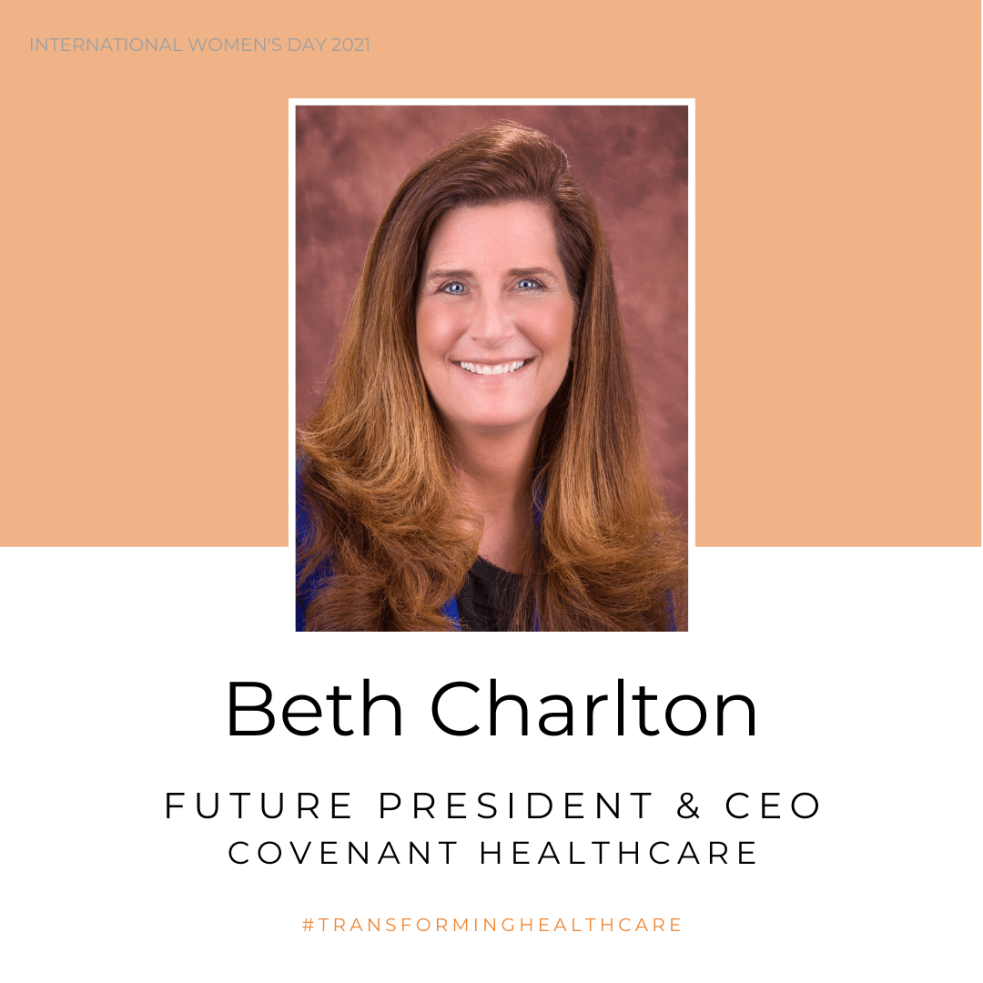 Photo of Beth Charlton, future president and CEO of Covenant HealthCare